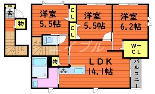 シャーメゾン・リラ（ＢＥＬＳ認証）の物件間取画像